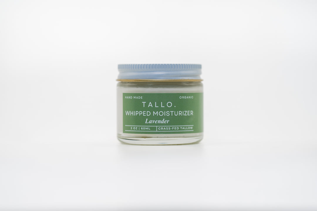 Natural Tallow Whipped Moisturizer in 2oz glass jar