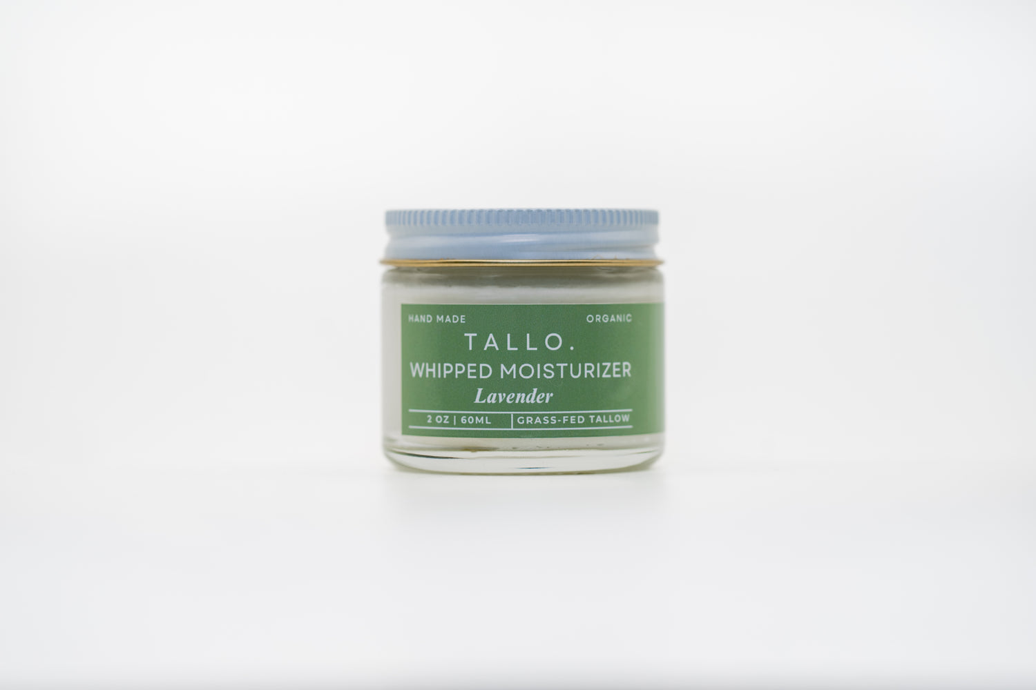 Natural Tallow Whipped Moisturizer in 2oz glass jar